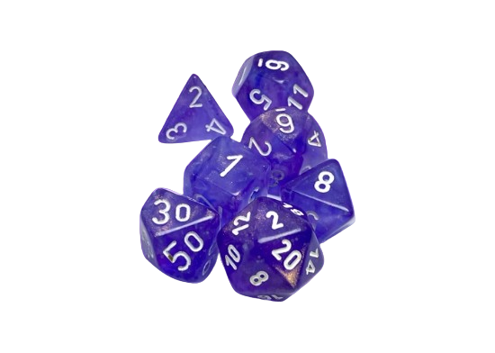 CHX 27577 BOREALIS® POLYHEDRAL PURPLE/WHITE 7-Die Set