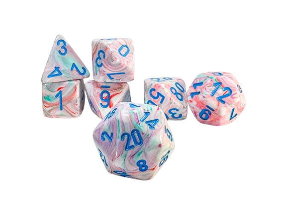 CHX22544: Festive Mega-hedral Pop Art/blue 7-Die Set