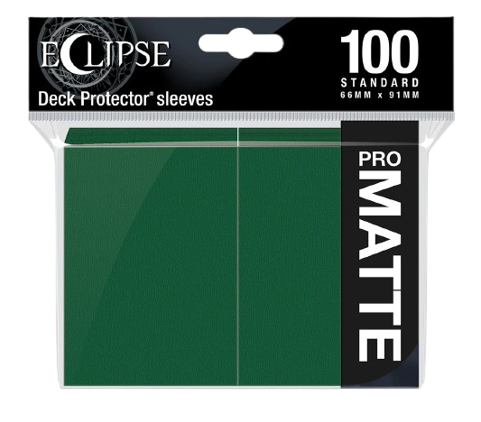 Eclipse Matt Standard Sleeves: Forest Green