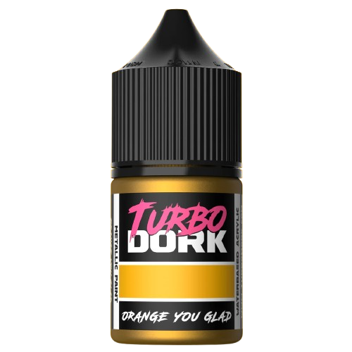 Turbo Dork Paints: Orange You Glad Metallic Acrylic Paint 22ml Bottle