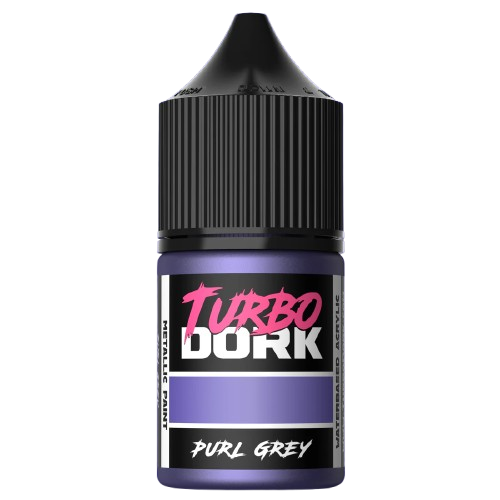 Turbo Dork Paints: Purl Grey Metallic Acrylic Paint 22ml Bottle