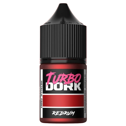 Turbo Dork Paints: Redrum Metallic Acrylic Paint 22ml Bottle