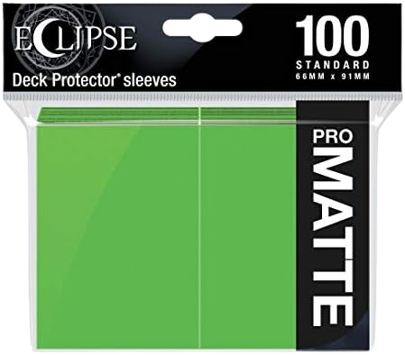 Eclipse Matt Standard Sleeves: Lime Green