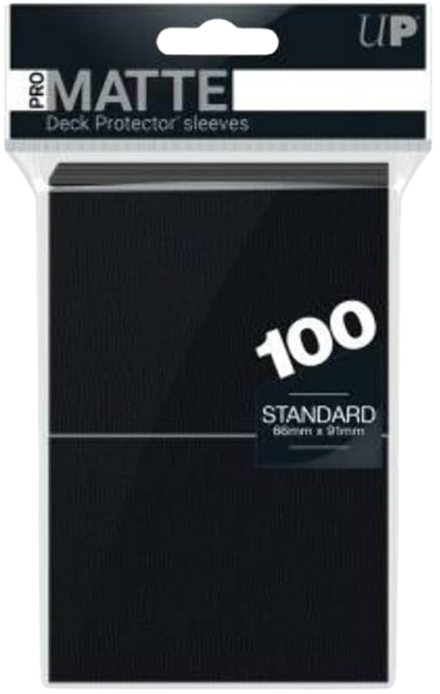 Ultra Pro-Matte Deck Protector Pack: Black 100ct