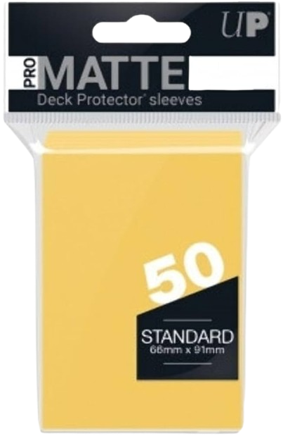 Ultra Pro-Matte Deck Protector Pack: Yellow