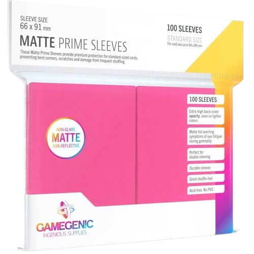 Gamegenic: Matte Prime Sleeves: Pink
