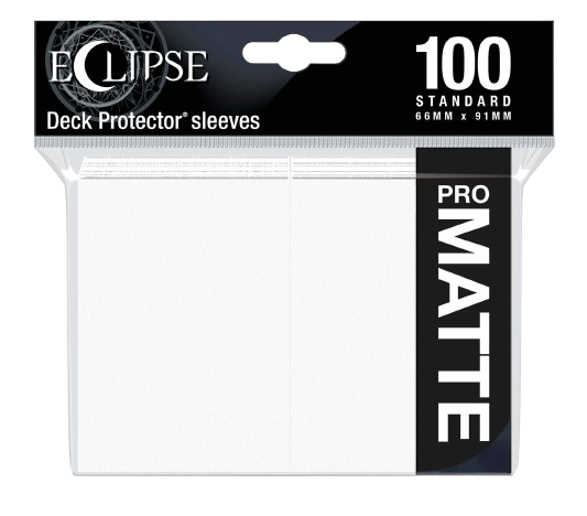 Eclipse Matt Standard Sleeves: Arctic White