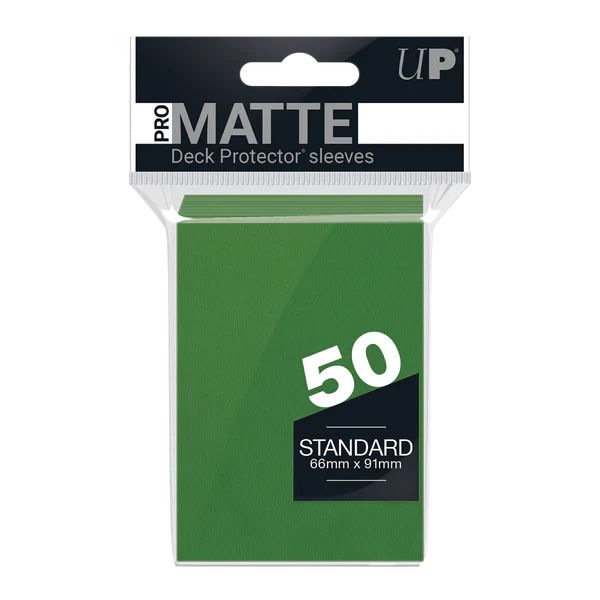 Ultra Pro: Deck Protectors - Green Matte 50ct
