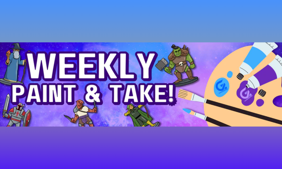 Weekly Paint & Take @ Gamezenter (Sep 30) - Ticket