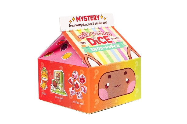 Milk Carton Mystery Dice: Fruit Meadows - Kawaii Cats