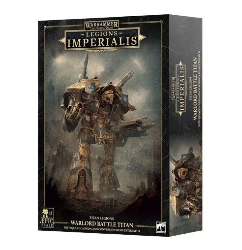 Warhammer The Horus Heresy: Legions Imperialis: Warlord Titan with Quake Cannon and Conversion Beam Extirpator