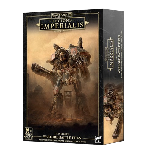 Warhammer The Horus Heresy: Legions Imperialis: Warlord Titan with Volkite Destructor and Macro-Gatling Blaster