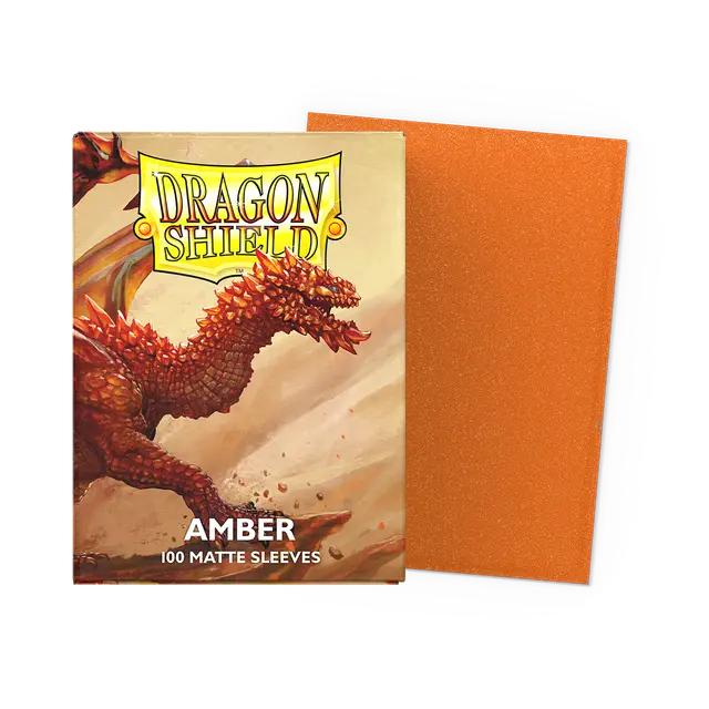Dragon Shield Card Sleeves - Matte: Amber