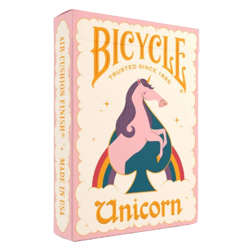 Bicycle Unicorn Pink Playing Cards