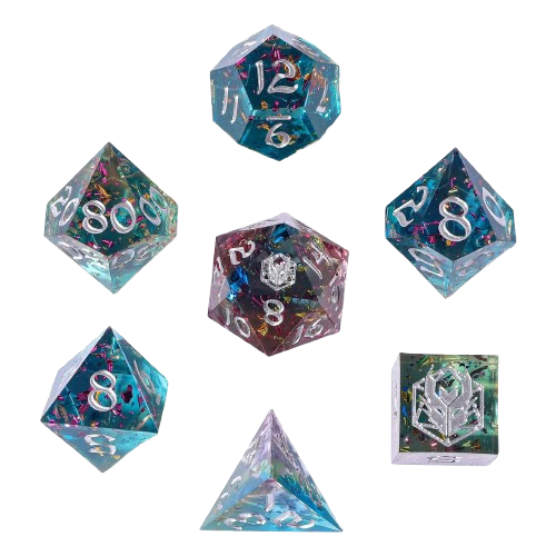 Captured Magic Sharp Edge Resin Dice Set- Sweet Dream