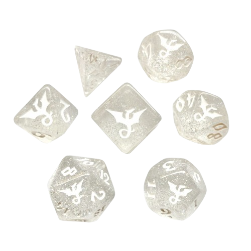 7-Set Glitter: Dragon: Silverclaw
