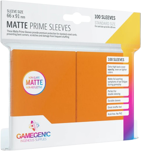 Gamegenic: Matte Prime Sleeves: Orange