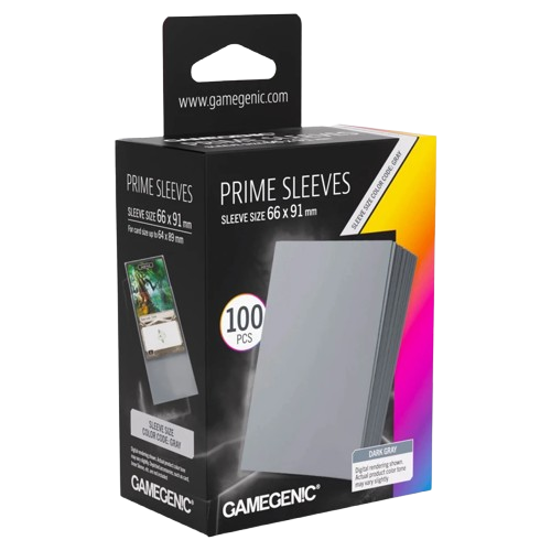 Gamegenic Prime Sleeves - Dark Gray (100)
