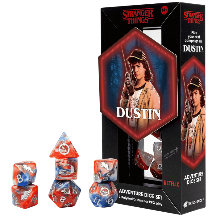 Sirius Dice: Stranger Things - Adventure Dice Set - Dustin