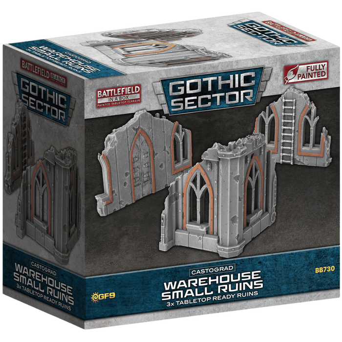 Battlefield in a Box: Gothic Sector Castograd Warehouse Small Ruins