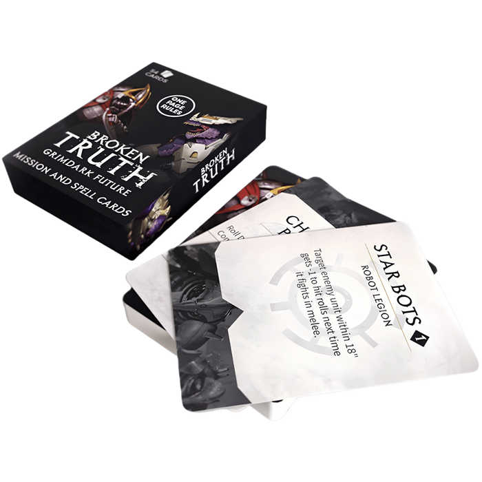 One Page Rules: Grimdark Future - Mission and Spell Cards