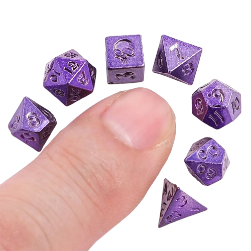 Unseeli Tiny Dice Set in Potion Bottle - Purple