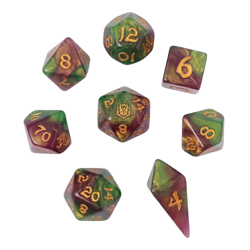 8pcs RPG dice set-Wyvern Venom