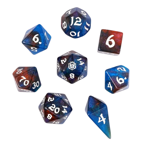 8pcs RPG dice set-Mystic Nebula