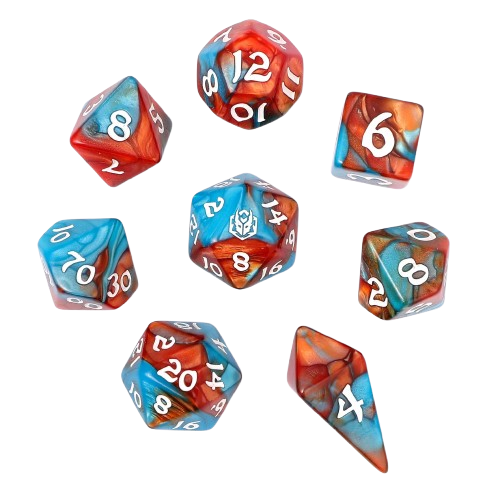8pcs RPG dice set-Bard`s Cloak