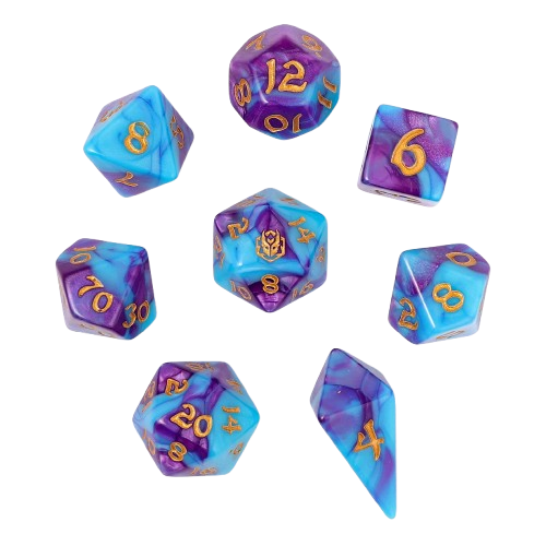 8pcs RPG dice set-Banshee`s Wail