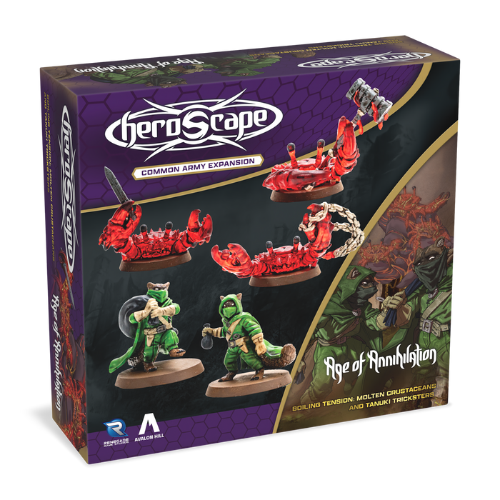 Heroscape: Army Expansion - Molten Crustaceans and Tanuki Tricksters