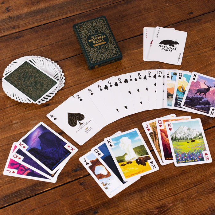 National Parks Playing Cards - Green Deck