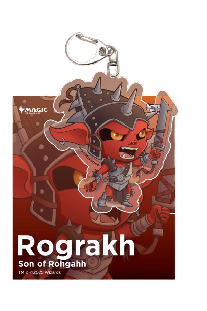 MTG Acrylic Partner Commander Keychain - Rograkh Son of Rohgahh