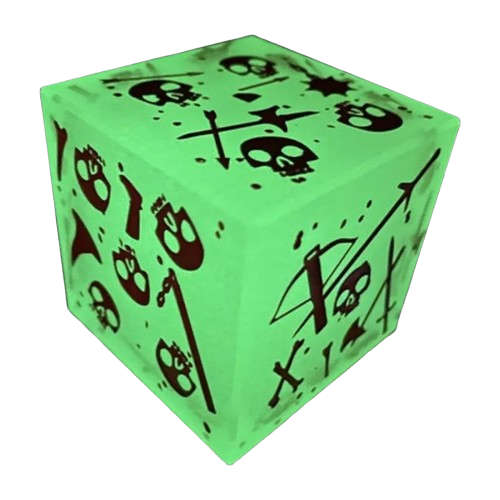 Massive Gelatinous Cube: Mini/Die in one: Glow in the Dark
