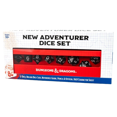 D&D New Adventurer Set - Black Dice