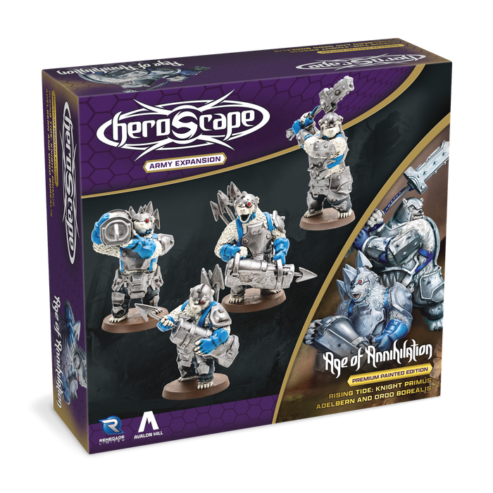 Heroscape: Rising Tide: Knight Primus Adelbern and Ordo Borealis (Prepainted)