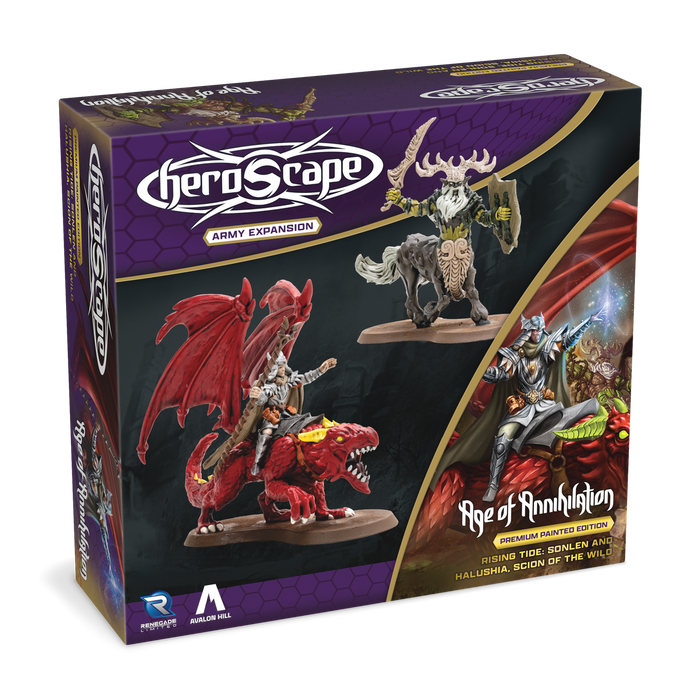 Heroscape: Rising Tide: Sonlen and Halushia Scion of the Wild (prepainted)