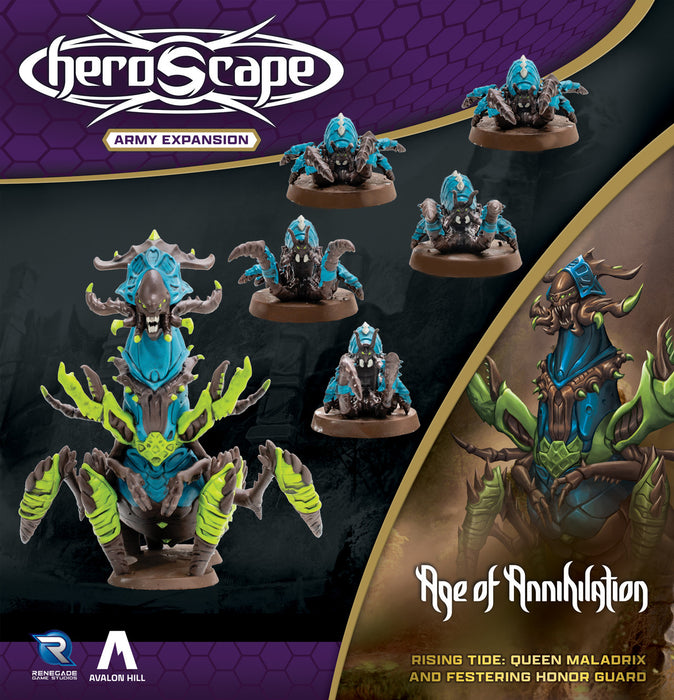 Heroscape: Rising Tide: Queen Maladrix and Festering Honor Guard