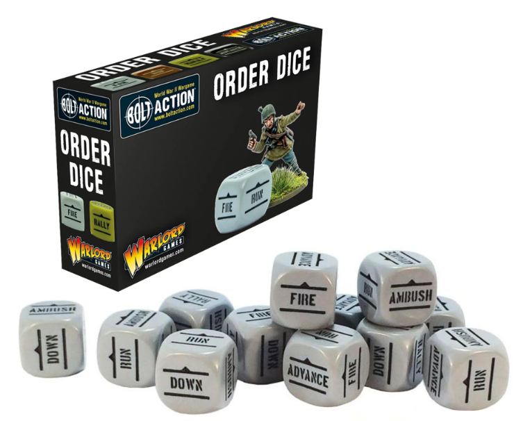 Bolt Action: Orders Dice Pack - Grey