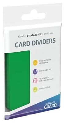 Ultimate Guard Card Dividers: Green (10ct)
