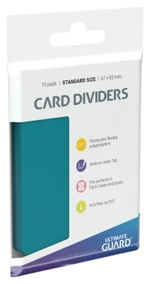 Ultimate Guard Card Dividers: Petrol Blue (10ct)