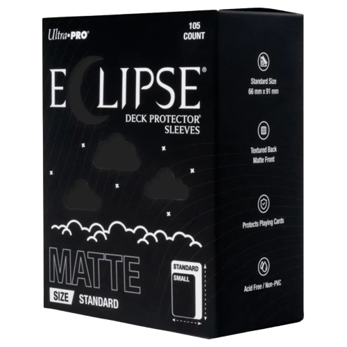 Deck Protector Sleeves: Eclipse Matte - Jet Black (105)