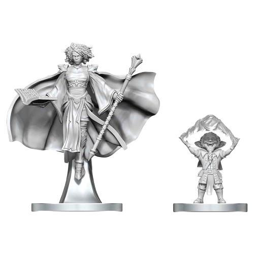 Dungeons and Dragons Nolzur`s Marvelous Unpainted Miniatures: W29 Gnome Warlock and Aasimar Wizard