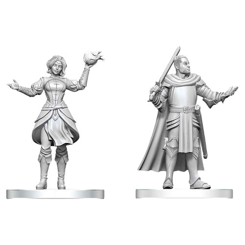 Dungeons and Dragons Nolzur`s Marvelous Unpainted Miniatures: W29 Knight and Mage Apprentice
