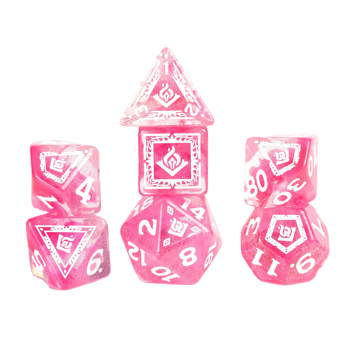 Dungeons and Dragons Adventure Dice - Wizard: Fuchsia | Sirius Dice