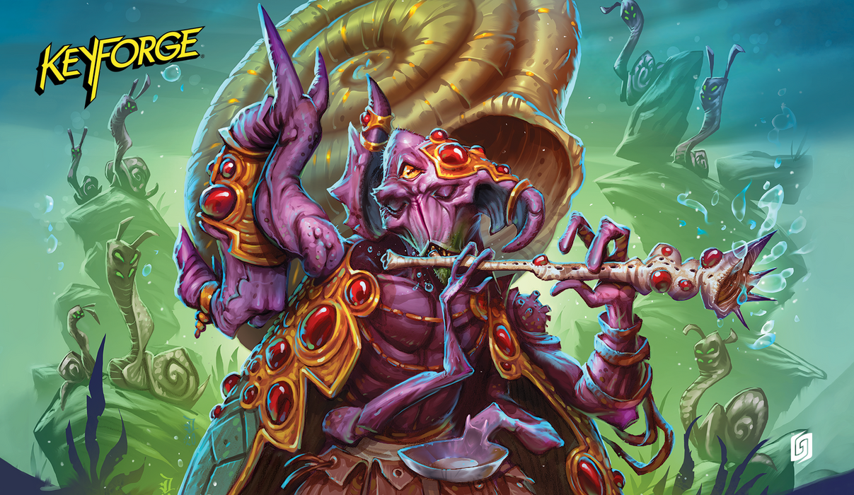 KeyForge: Winds of Exchange Playmat- Molluscaller (House Ekwidon)