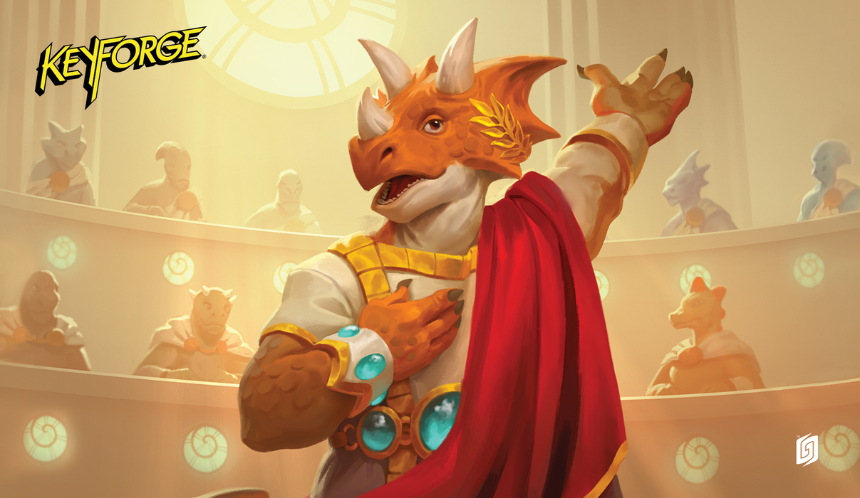 KeyForge: Winds of Exchange Playmat - Senator (House Saurian)