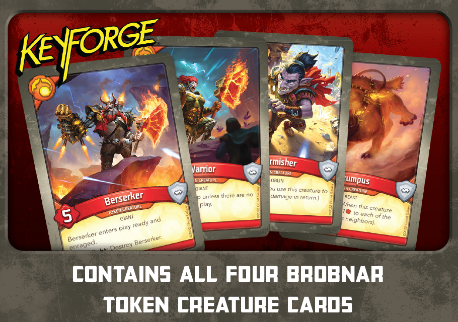 Keyforge - Token Creature Card Set (Brobnar)