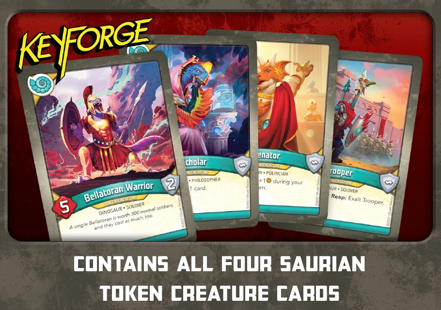 Keyforge - Token Creature Card Set (Saurien)