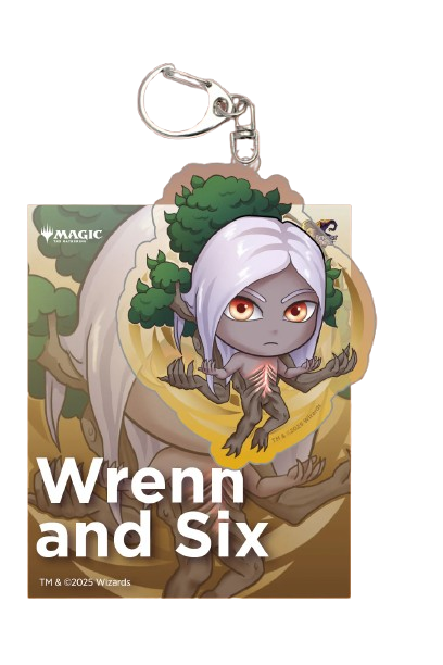 MTG Acrylic Plainswalkers Keychain - Wrenn And Six